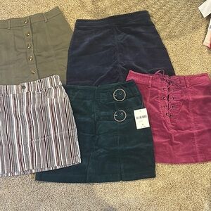 Forever 21 Multicolored Mini Skirts Casual